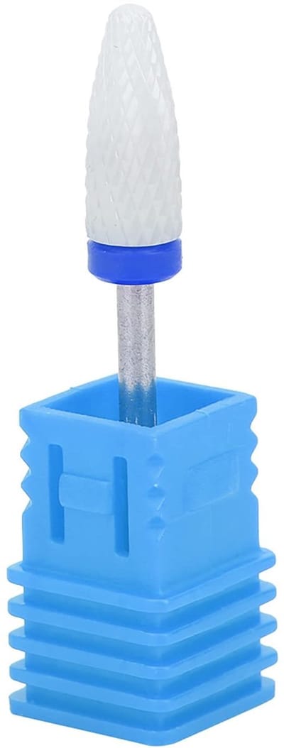 Dailygoods- Nagelboor Lichte Draagbare Elektrische Keramiek - Maïskopvorm - Buitendiameter 6 mm - Schachtdiameter 2,35 mm - Lengte 48 mm - Voor Polijsten en Hervormen van Nagels - Nagelvijl
