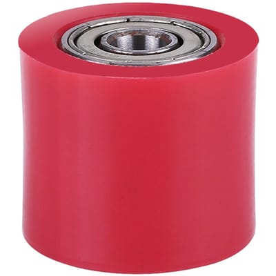 Guide de roue de poulie tendeur de chaîne universel 8 mm pour moto, dirt bike, enduro, orange rouge