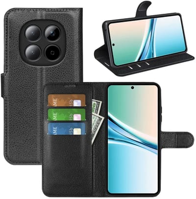 MobyDefend Hoesje - Geschikt voor Xiaomi Redmi Note 15 5G - Kunstleren Wallet Book Case (Sluiting Voorkant) - Zwart