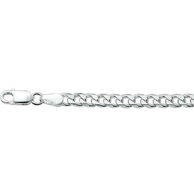 Vigor ketting geslepen gourmet 4,0 mm - Zilver
