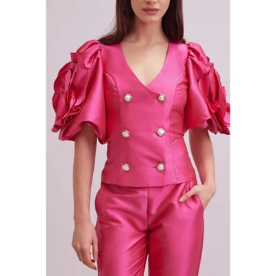 Anne Fontaine Fauvisme Fushia Size: 36 | Blouses Outlet | Dames | Roze