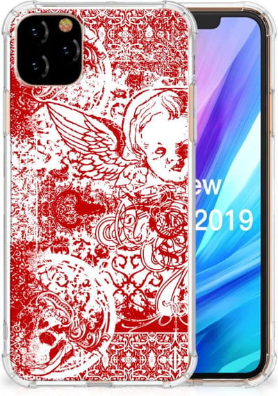 Extreme Case Apple iPhone 11 Pro Max Angel Skull Rood