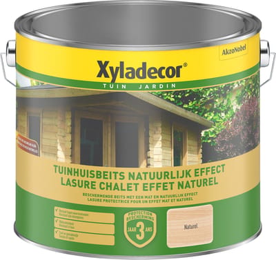 Xyladecor - Tuinhuisbeits Natuurlijk Effect - Naturel - 2,5 L