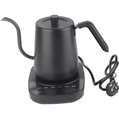 Zwanenhals Elektrische Waterkoker Roestvrij Staal Pour Over Thee Koffie Waterkoker Automatische Temperatuurregeling gray