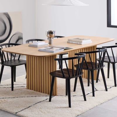 Eettafel Loeck Naturel 220cm MDF - Giga Living