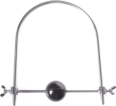 Metalen mond klem met schroeven en rubber bal - 40 mm