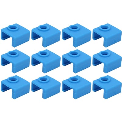 12 stuks Siliconen Sokken Aluminium Verwarmingsblok Afdekking Accessoire voor MK789 3D-printer blue