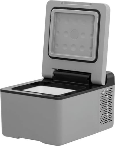 Luxe Compressor Koelbox – Draagbare Hybride – Mini Koelkast met Eco Modus – Voor Onderweg – Draagbaar – Energiezuinig – Grijs