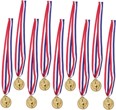 Medailles voor Competities - Onderscheidingen Prijzen - Prestaties Belonen - Stevige Zinklegering - 5 cm diameter - Goud