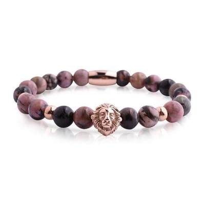 Armband Heren - Armband Mannen - Armband Dames - Heren Armband - Armband -  Kralen Armband - Lion