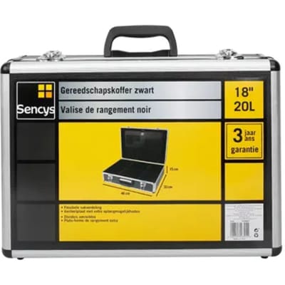 Sencys Gereedschapskoffer Aluminium 46x33cm