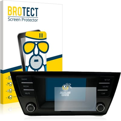 BROTECT - Screenprotector voor Skoda Fabia 3 Radio Swing 5" - Folie Beschermfolie Beschermglas matte