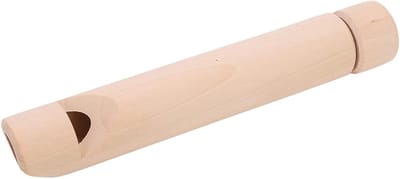 Houten Schuiffluit - Muziekinstrument Speelgoed - Muziek Maken - Ritmisch Geluid - 17 cm lang - Natuurlijk