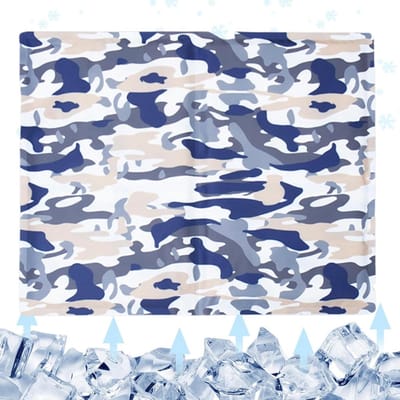 Honden Koelmat - Huisdier Koelmat - Zomerse Rust - Geen Stroom Nodig - 40x30 cm - Blauw
