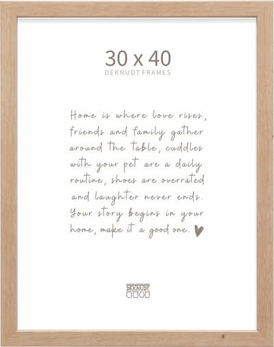 Deknudt Frames fotolijst - S45SH1 - naturel hout - fotomaat: 30x40 cm