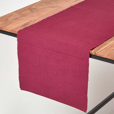 Homescapes 100% katoenen tafelloper, pruim