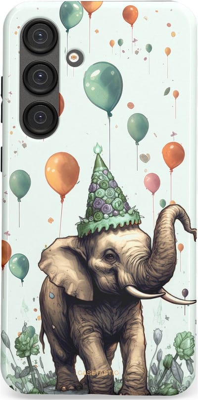 Casetastic Hoesje Geschikt voor Samsung S25 Plus - Stijlvolle Beschermende Duo-layer Case - Ballolifant