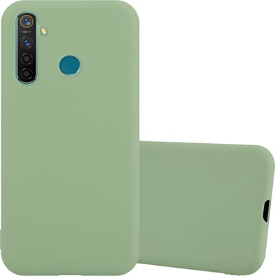 Cadorabo Hoesje geschikt voor Realme 5 PRO / Realme Q in CANDY PASTEL GROEN - Beschermhoes gemaakt van flexibel TPU silicone Case Cover