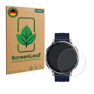 2 Stuks Screenprotector voor Amazfit Active 3 Premium - Hoogwaardige Beschermfolie transparant