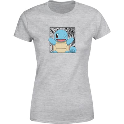Pokémon Pokédex Squirtle #0007 Women's T-Shirt - Grey - XS
