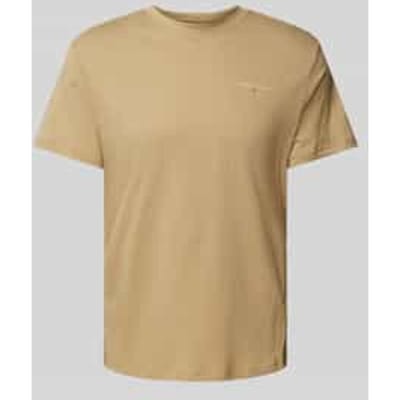 T-shirt met labelprint