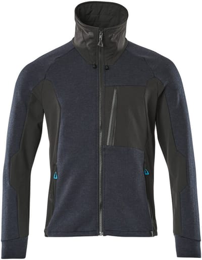Mascot Advanced Sweatshirt met rits 17484-319 - donkermarine/zwart - 4XL