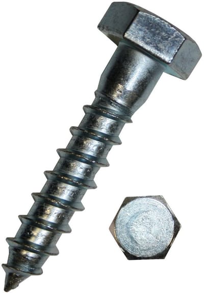 Zeskantige houtschroeven 6x40mm gegalvaniseerd 200 stuks