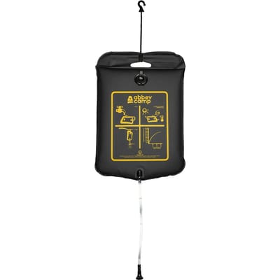 Abbey Camp - Solar Camping Douche - 20 Liter - Incl Thermometer - Zwart