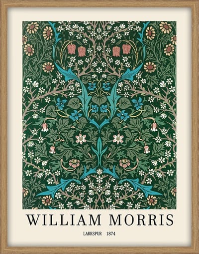 HomeBound by KY | Schilderij met frame William Morris | schilderij | 55x70x3,3cm