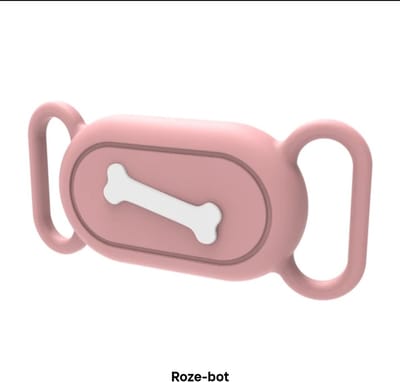 Samsung SmartTag2 Hoesje Hond & Kat – Waterdicht Siliconen Halsband Houder – Anti Verlies – Geschikt voor Alle Halsbanden Roze