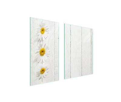 TMK ArtDeko - Snijplank - Glas beschermplaat - 75x52 cm - Houtmotief