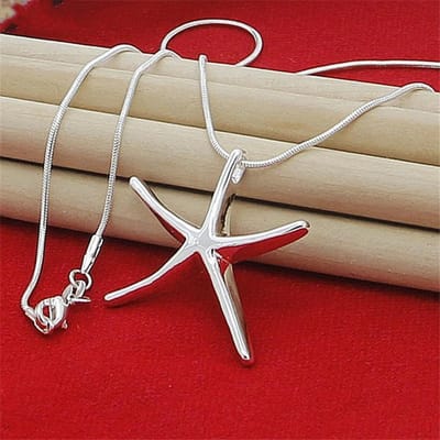 40-75cm Lengte 925 Zilver Charms Ketting Ster Zeester Sieraden Mode Ketting Vrouwen Dame Bruiloft Feest 60CM brown