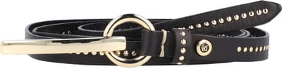 b.belt Leren Riem Cher Belt W75 Black Zwart