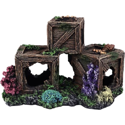 Gesimuleerde Wijnkrat Vorm Aquarium Decoratie Hars Schuilplaats Vissenkom Ornament Decoratief Hol black