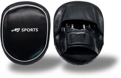AJ-Sports Handpads - Boks Pads - Stootkussens - Pads Boksen - Trapkussen - Boksen - Kickboksen - Boks - Zwart - 2 Stuks