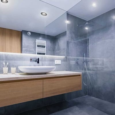 HOFTRONIC Mari LED inbouwspot verzonken - 4 Watt 345 Lumen - 6500K daglicht wit - GU10 - Dimbaar - Rond - IP64 Waterdicht - Zwart - Anti-glare