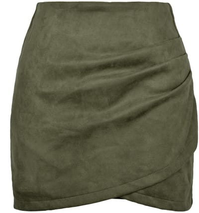 Dailygoods- Rok Hoge Taille - Premium Suède - Slim Fit Potloodstijl - Rekbaar en Comfortabel - Verfijnde Look - Ideaal voor Kantoorkleding - Pencil Skirt