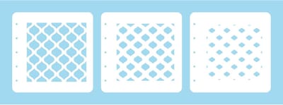 Nellie Snellen Stencils for Magnetic Colouring Set Msts001 Layered Combi Stencil Set (Set of 3) Eastern Oval