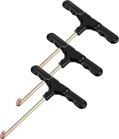 Veerspanner Set - Veertrekker Trampoline - Trampoline Monteren - Ergonomische Grip - 3 Stuks - Zwart