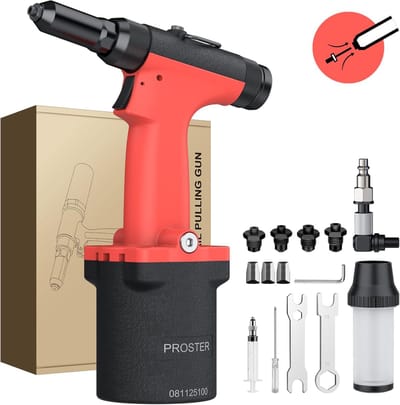 Luchtklinknageltang - Pneumatische Klinknagel - Metaal Verbindingen - Hoge Trekkracht - 4.8mm Capaciteit