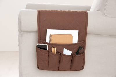 Belmarti bankorganizer 89 x 33 cm - 5 vakken - bruin