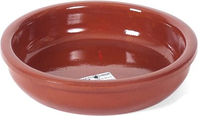 Gerimport Tapas bakje/schaaltje - Bilbao - mini - 16 cm - aardewerk - oranje - serveerschaal