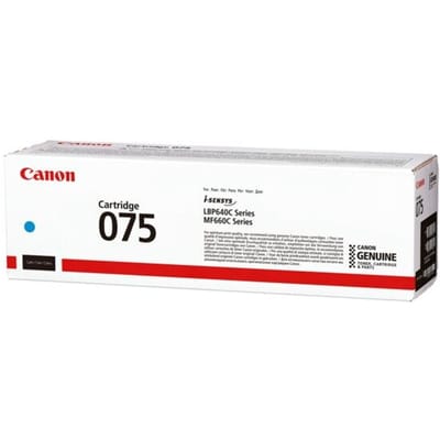 Originele Canon toner 075, tot 1300 pagina's, enkele verpakking, cyaan