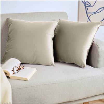 Blumtal Set van 2 Kussenslopen - Velvet - 30 x 50 cm - Taupe - Verborgen Ritssluiting - Kussenhoes voor sierkussens