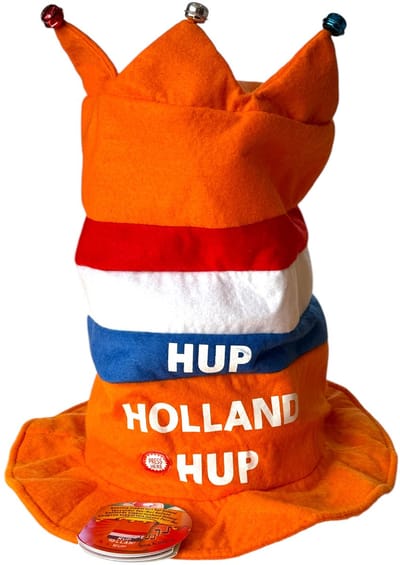 Oranje - Dansende Supportershoed Met Muziek - Olé Olé Olé We Are The Champion - Hup Holland Hup - Ek/WK