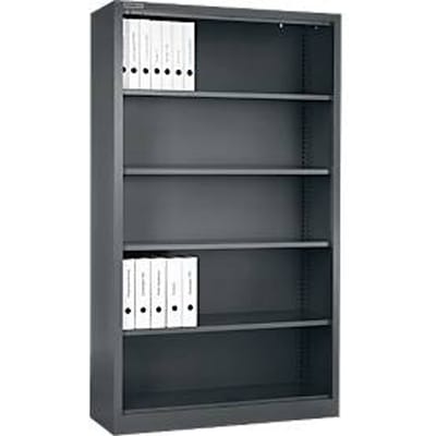Schäfer Shop Select stellingkast MS, 5 OH, B 950 x D 400 x H 1935 mm, plaatstaal, basaltgrijs