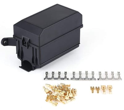 Dailygoody - Relay box 6 vie - Connector voor trucktrailers - Makkelijk te installeren - Robuuste metalen behuizing - Betrouwbare werking - Geschikt v...