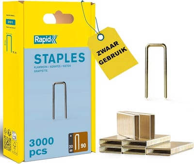 Smalrugnieten Type 90 - Nieten voor Tacker - Houtbewerking en Bevestigen - Hars Coating - 20 mm 3000 stuks - Metaal
