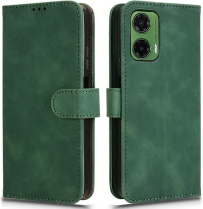 Coverup Hoesje - Geschikt voor Motorola Moto G35 Hoesje - Coverup Book Case - Groen