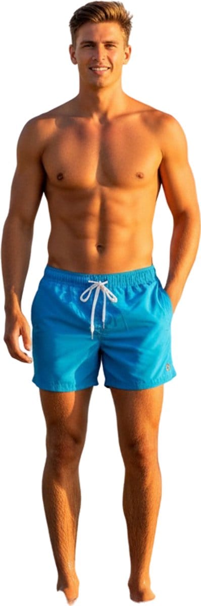 Casual zwembroek mannen - Lichtblauw - Kleurvast - Hoge kwaliteit - Zwemmen - Short - Zomer - Strand